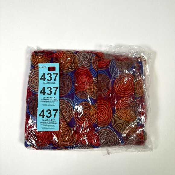 LuLaRoe Circles Hippie Red Blue Purple Orange White New Leggings One Size OS - Picture 5 of 6